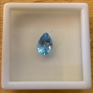 Blue pear shaped 10 x 7 Topaz